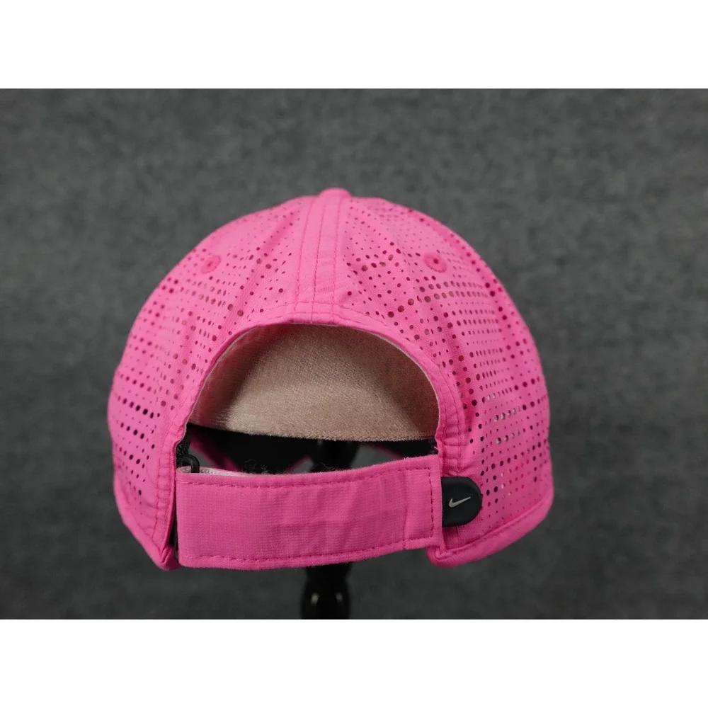 Nike Golf Aerobill Hat Womens OS Pink Excellent Perforated Adjustable 639635-668